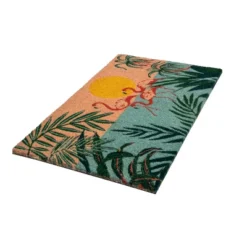 Entryways 1'4" X 2'4" Flamingo Lagoon Indoor/Outdoor Coir Doormat