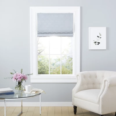 Exclusive Home Montague Trellis Total Blackout Roman Shade 3 Exclusive Home Montague Trellis Total Blackout Roman Shade