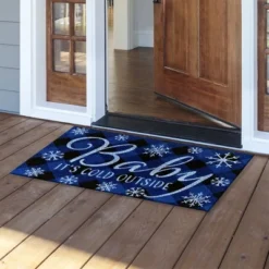 Baby It's Cold Outside Coir Winter Doormat 30" X 18" Indoor Outdoor Briarwood Lane