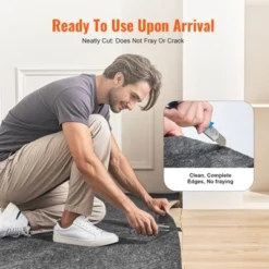 VEVOR - Slip-Resistant Rug Pad - Protective Cushioning Carpet Pad - 9' X 12' - 1/4"Thick - Dual Surface - Polyester Felt + Latex - Gray 13 VEVOR - Slip-Resistant Rug Pad - Protective Cushioning Carpet Pad - 9' X 12' - 1/4"Thick - Dual Surface - Polyester Felt + Latex - Gray -Home Improvement Store GUEST dcb4db03 a1b4 493f 8c10 8e912914390f