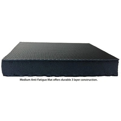 Medium Anti Fatigue Mat, 30" X 20" - Black 6 Medium Anti Fatigue Mat, 30" X 20" - Black - Image 4
