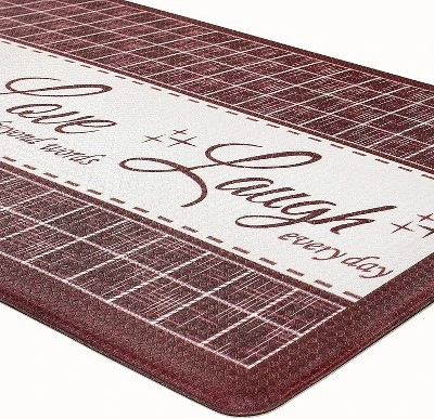 Kate Aurora Montauk Accents Anti Fatigue Memory Foam 18" X 30" Live~Love~Laugh Kitchen Floor Mats With Beveled Edges 5 Kate Aurora Montauk Accents Anti Fatigue Memory Foam 18" X 30" Live~Love~Laugh Kitchen Floor Mats With Beveled Edges - Image 3