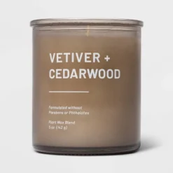 Glass Jar Vetiver And Cedarwood Candle Brown - Threshold™ 10 Glass Jar Vetiver And Cedarwood Candle Brown - Threshold™ -Home Improvement Store GUEST dfa4fefe 0ef4 4373 802b 4787eff784da