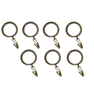 Linen Avenue Curtain Rod Decorative Drapery Rings 7 Linen Avenue Curtain Rod Decorative Drapery Rings - Image 5
