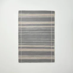 Wool Blend Variegated Stripe Area Rug Dark Gray - Hearth & Hand™ With Magnolia -Home Improvement Store GUEST dfeaf7b3 fe91 42d0 a761 a75fb13a64e0