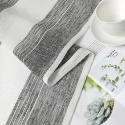 Trinity Semi Sheer Curtains Room Decorative Vertical Stripe Voile Grommet Faux Linen Textured Window Drapes, 2 Panels 10 Trinity Semi Sheer Curtains Room Decorative Vertical Stripe Voile Grommet Faux Linen Textured Window Drapes, 2 Panels -Home Improvement Store GUEST e0437605 0880 4df6 9bc3 ad44f92eef45