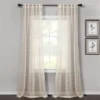 Home Boutique Farmhouse Textured Back Tab/Rod Pocket Sheer Window Curtain Panels Beige 38x84 Set -Home Improvement Store GUEST e07c73e9 4c64 4c09 b7fe f0c714273ef3