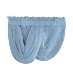 Collections Etc Scoop Two-Piece Rod Pocket Solid-Colored Sheer Valances For Windows, Decorative Accent And Added Privacy For Any Room In -Home Improvement Store GUEST e186072d 3f60 45d7 b844 73a850ebb0f0