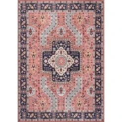 NuLOOM Amber Machine Washable Floral Aztec Area Rug 25 NuLOOM Amber Machine Washable Floral Aztec Area Rug -Home Improvement Store GUEST e194e160 eef2 4e73 9286 8b1c8db13a97