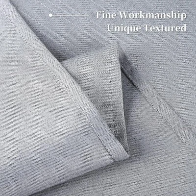 Trinity Room Darkening Thermal Insulated Linen Textured Curtains For Kitchen Cafe 4 Trinity Room Darkening Thermal Insulated Linen Textured Curtains For Kitchen Cafe - Image 2