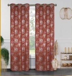 Floral Metallic Blackout Grommet Curtain Panels (Set Of 2) -Home Improvement Store GUEST e296269a 6986 46b0 9a69 c7c5776c3b34