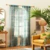 1pc Sheer Vines Burnout Window Curtain Panel Green - Opalhouse™ Designed With Jungalow™ 1 1pc Sheer Vines Burnout Window Curtain Panel Green - Opalhouse™ Designed With Jungalow™ -Home Improvement Store GUEST e4443a31 f1d1 4db6 b0f4 90da97196c12 1