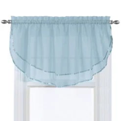 Collections Etc Elegance Sheer Ascot Window Valance, Allows Light To Enter While Maintaining Privacy - Decorative Accent For Any Room In -Home Improvement Store GUEST e44bb7db 07ef 47db b68f 22e05ff97b14
