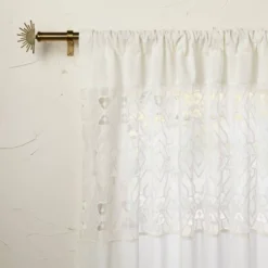 1pc Sheer Banded Geo Macrame Window Curtain Panel White - Opalhouse™ Designed With Jungalow™ 9 1pc Sheer Banded Geo Macrame Window Curtain Panel White - Opalhouse™ Designed With Jungalow™ -Home Improvement Store GUEST e45ca8b5 c8fb 4bcd 9418 e1344d66992c