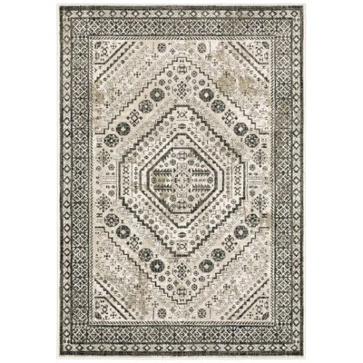 Gabriella Vintage Medallion Rug Ivory/Gray - Captiv8e Designs 7 Gabriella Vintage Medallion Rug Ivory/Gray - Captiv8e Designs - Image 5