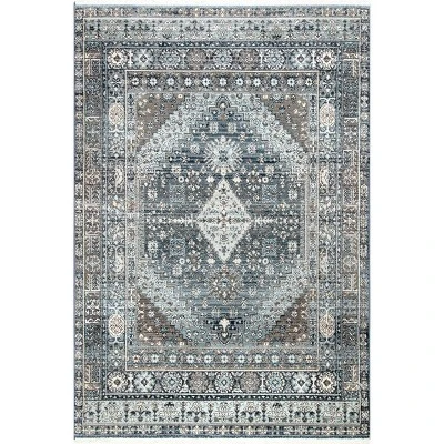 NuLOOM Vintage Melani Medallion Fringe Area Rug 14 NuLOOM Vintage Melani Medallion Fringe Area Rug - Image 12