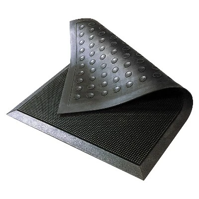 3'x5' HomeTrax Rubber Brush Doormat Black 7 3'x5' HomeTrax Rubber Brush Doormat Black - Image 5