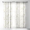 Nature Magick Metallic Gold Terrazzo Sparkle Single Panel Sheer Window Curtain - Deny Designs