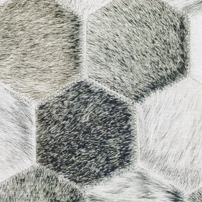 Marcel Geometric Block Animal Print Area Rug White/Gray - Captiv8e Designs 8 Marcel Geometric Block Animal Print Area Rug White/Gray - Captiv8e Designs - Image 6