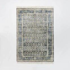 Lost Creek Printed Paisley Rug Blue - Threshold™ Designed With Studio McGee -Home Improvement Store GUEST e8e94a54 2263 4993 84d8 d4a216f28ff8