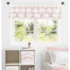 Sweet Jojo Designs Window Valance Treatment 54in. Boho Fringe White And Pink