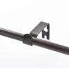 28"-48" Decorative Drapery Single Rod Set With Cage Ball Finials Oil Rubbed Bronze - Lumi Home Furnishings: Adjustable Bronze Curtain Rod