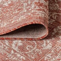 Tela Bohemian Inspired Textured Weave Floral Indoor/Outdoor Area Rug - JONATHAN Y -Home Improvement Store GUEST eb00b7a9 31f4 4563 af79 0039ed1d8668