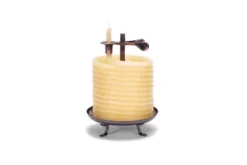 Candle By The Hour 60-Hour Candle, Eco-friendly Natural Beeswax With Cotton Wick