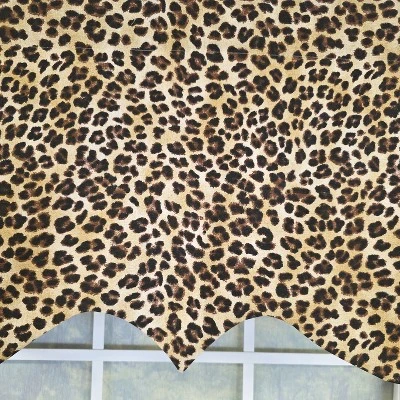 RLF Home 100% Cotton Cheetah Regal Fully Lined Windows Rod Pocket Valance 50" X 17" Yellow 5 RLF Home 100% Cotton Cheetah Regal Fully Lined Windows Rod Pocket Valance 50" X 17" Yellow - Image 3