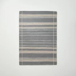 Wool Blend Variegated Stripe Area Rug Dark Gray - Hearth & Hand™ With Magnolia -Home Improvement Store GUEST ed90b234 077e 454c 8d98 a788492a1a64