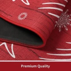 Christmas Red Kitchen Mat Sets Of 2 Washable Runner Rug,17x29In+17x47In,Non Slip Non Shedding Kitchen Rug Decorative Runner Mats -Home Improvement Store GUEST edc71557 8349 435d 9e8d 4ef2277726cf