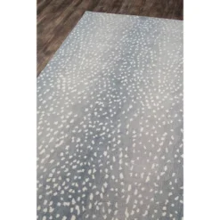 Woodland Antelope Hand Tufted Wool Area Rug Blue - Erin Gates By Momeni