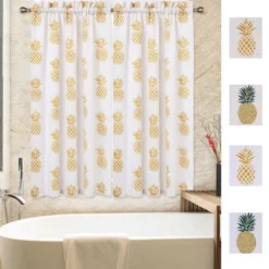 Trinity Pineapple Print Linen Blend Kitchen Tier Curtains For Bathroom Small Half Window Cafe 15 Trinity Pineapple Print Linen Blend Kitchen Tier Curtains For Bathroom Small Half Window Cafe -Home Improvement Store GUEST ede56403 c8fc 4ab3 8791 4b34782a9293