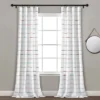 Home Boutique Ombre Stripe Yarn Dyed Cotton Window Curtain Panels Rainbow 40X84 Set
