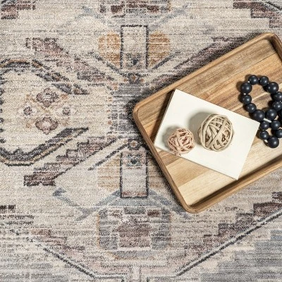 Nuloom Zelie Vintage 4x6 Indoor Area Rug For Living Room Bedroom Dining Room Kitchen, Blue/Ivory 7 Nuloom Zelie Vintage 4x6 Indoor Area Rug For Living Room Bedroom Dining Room Kitchen, Blue/Ivory - Image 5