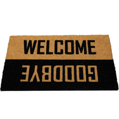 Northlight Natural Coir "Welcome Goodbye" Outdoor Doormat 18" X 30" 5 Northlight Natural Coir "Welcome Goodbye" Outdoor Doormat 18" X 30" - Image 3