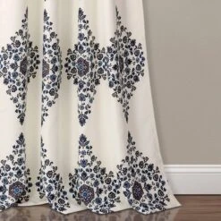 Set Of 2 84"x52" Keya Medallion Light Filtering Window Curtain Panels Cream - Lush Décor: Polyester Drapes, Rod Pocket -Home Improvement Store GUEST f013d7d5 69c8 4679 8848 763bc16c9425