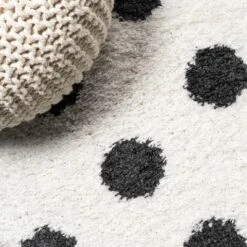 Pere Modern Charcoal Dot Shag Area Rug - JONATHAN Y -Home Improvement Store GUEST f1bf1fd7 366d 435d 9ddc 6989619fdf37