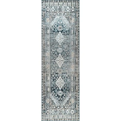 NuLOOM Vintage Melani Medallion Fringe Area Rug 11 NuLOOM Vintage Melani Medallion Fringe Area Rug - Image 9