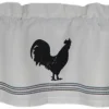 Home Collections By Raghu Farmhouse Rooster Cream Valance, 60x15.5 -Home Improvement Store GUEST f396425f 5911 469e 9544 d38053d9f68a