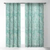 Holli Zollinger Kikka Teal 50" X 64" Single Panel Sheer Window Curtain - Deny Designs -Home Improvement Store GUEST f397bd26 18ef 43e0 ade3 154d6f81793c