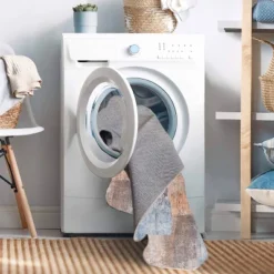 Washable Kyler Rug Beige/Blue - Linon -Home Improvement Store GUEST f4370e2c 353f 4e92 b072 d9a993709bf5