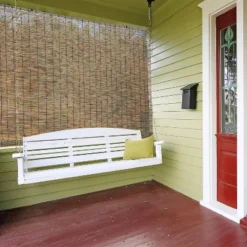 60"x72" Hyman Light Filtering Outdoor Cord Free Reed Rollup Horizontal Blinds Brown -Home Improvement Store GUEST f44f6f66 410d 4162 ae34 67232cb87604