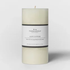 Pillar Candle Soft Cotton White - Threshold™ -Home Improvement Store GUEST f4713196 2100 4643 9a46 22b33129a00c