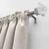 Decorative Drapery Curtain Rod With Crystal Square Finials Brushed Nickel - Lumi Home Furnishings -Home Improvement Store GUEST f4824517 3df1 4ba7 be8e 6b6bba6b9461