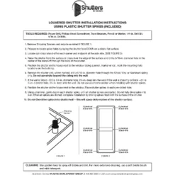 Plastic Development Group LSBLCK1451 14 X 51 Inch Decorative Exterior Vinyl Plastic Louvered Window Shutters W/ Installation Kit & Instructions, Black 7 Plastic Development Group LSBLCK1451 14 X 51 Inch Decorative Exterior Vinyl Plastic Louvered Window Shutters W/ Installation Kit & Instructions, Black -Home Improvement Store GUEST f4d6b8cd 37e7 423d 9fa7 7dead90e5de3