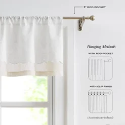 52"x18" Lush Decor Brigitte Embroidery Eyelet Scalloped Edge Valance Neutral Single 12 52"x18" Lush Decor Brigitte Embroidery Eyelet Scalloped Edge Valance Neutral Single -Home Improvement Store GUEST f7e5d506 2bc9 45e7 9564 85132c5b31fc