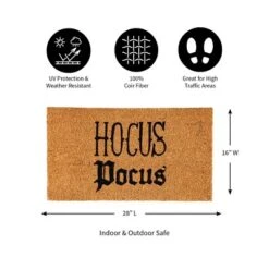 Evergreen 16 X 28 Halloween Greeting Coir Mat, Hocus Pocus For Indoor And Outdoor Decor 16 Evergreen 16 X 28 Halloween Greeting Coir Mat, Hocus Pocus For Indoor And Outdoor Decor -Home Improvement Store GUEST f840a636 8729 4cd2 b490 4759636072ae