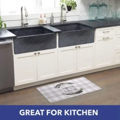 J&V TEXTILES Anti Fatigue Kitchen Mat Cushioned Anti Fatigue, Non Slip Waterproof Mat Standing Desk, 20x36x1/2 Inches (Happy Is Homemade) 7 J&V TEXTILES Anti Fatigue Kitchen Mat Cushioned Anti Fatigue, Non Slip Waterproof Mat Standing Desk, 20x36x1/2 Inches (Happy Is Homemade) -Home Improvement Store GUEST f8f410ee c87b 4608 9d13 26eafe38ad85