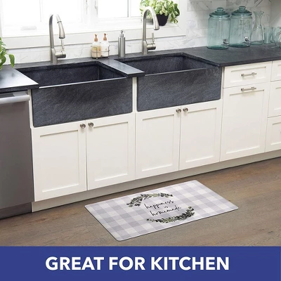 J&V TEXTILES Anti Fatigue Kitchen Mat Cushioned Anti Fatigue, Non Slip Waterproof Mat Standing Desk, 20x36x1/2 Inches (Happy Is Homemade) 5 J&V TEXTILES Anti Fatigue Kitchen Mat Cushioned Anti Fatigue, Non Slip Waterproof Mat Standing Desk, 20x36x1/2 Inches (Happy Is Homemade) - Image 3
